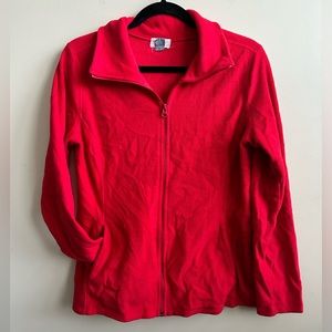 Old Navy Women’s Red Fleece Full Zip Jacket S
